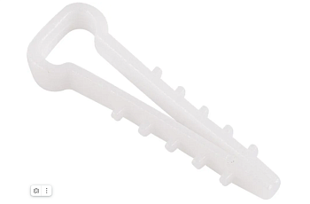 дюбель-хомут для плоского кабеля rexant 6-12 мм белый