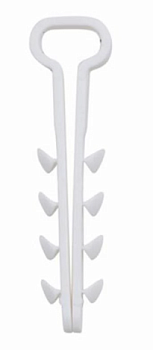 дюбель-хомут для плоского кабеля rexant 5-8 мм белый