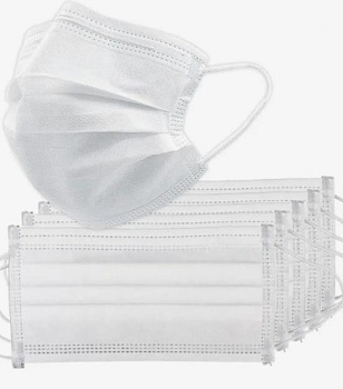 маска защитная 3-х слойная. одноразовая (100шт/упак) распродажа