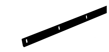 монтажная планка пвх, 2400 мм, для плинтуса мдф