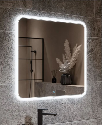 зеркало с подсветкой anna 80см сенсор с диммером