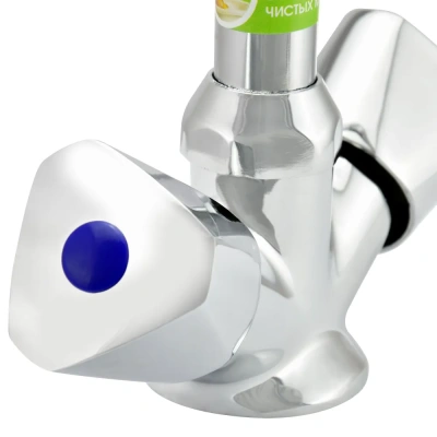 смеситель для раковины 0402.644 двухвентильный цвет хром