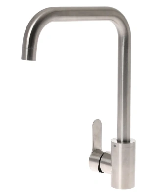 смеситель для кухни стил m99-006ni однорычажный с высоким поворотным изливом цвет никель