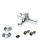 смеситель для ванны onelife p02-100cr однорычажный полимерный короткий излив цвет хром