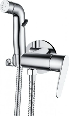 смеситель с гигиеническим душем da1394581 скрытый монтаж цвет хром
