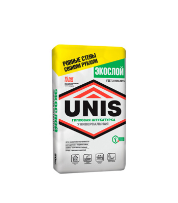 штукатурка гипсовая unis экослой 30кг (42шт/под)