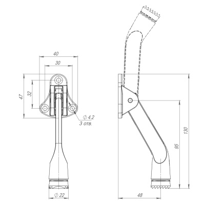 стопор дверной fuaro stopper-100 sn матовый никель