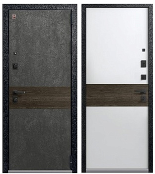 дверь мет lux-2 (2025) (черн муар/сер камень+миндаль рифл - кашемир бел+миндаль риф, 960*2050, r)