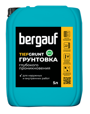 грунтовка глубокого проникновения bergauf tiefgrunt 5л
