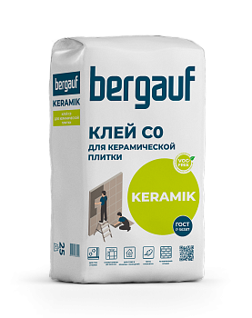 клей для плитки bergauf keramik (c0) 25кг (56шт/под)