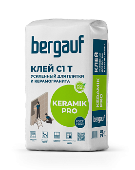 клей для плитки bergauf keramik pro (c1 t) 25кг (56шт/под)
