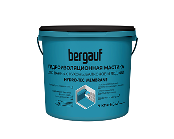 мастика гидроизоляционная bergauf hydro-tec membrane, под плиточные облицовки, 4 кг (1/96)