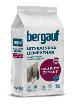 штукатурка цементная bergauf bau putz zement 5кг