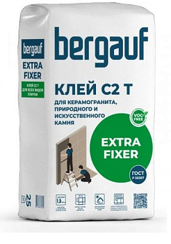 клей для плитки bergauf extra fixer (c2 t) 25кг (56шт/под)