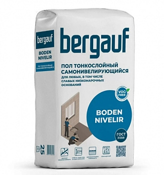 наливной пол boden nivelir, финишный, 25 кг