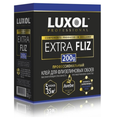 клей обойный «luxol extra fliz» (professional), 200 г, шт