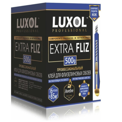 клей обойный «luxol extra fliz» (professional), 500 г, шт