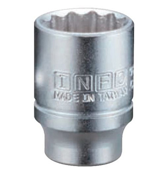 головка короткая 12-гранная info 6 мм, 1/4dr 92906