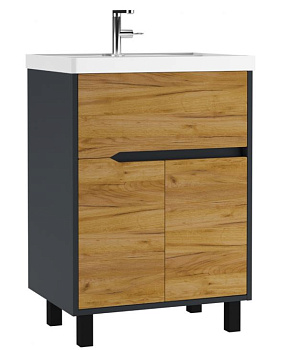 тумба напольная karat 80см цвет вотан под раковину unit 80