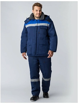 костюм зимний труженик-ультра-2 (тк.оксфорд) п/к, т.синий/васильковый (64-66, 170-176) 87477039