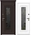 дверь мет. 960*2050 правая ag6044 горький шоколад/бел. камень, фу-ра чёрная,тип14, ст.пакет
