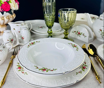 обеденный сервиз 23пр доминика в подуп(х1)фарфор.