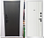 дверь мет. 960*2050 правая м1108e антрацит sh/белая, "муар", цвет "белый"/ф-ра черная, компл.