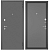 дверь мет. family eco mm 860х2050 правая серый муар/серый муар, steel