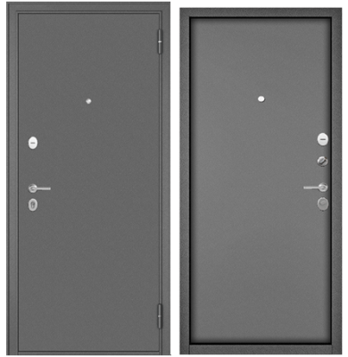 дверь мет. family eco mm 960х2050 левая серый муар/серый муар, steel