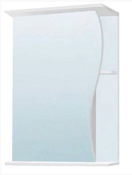 шкаф зеркальный волна 50см левый