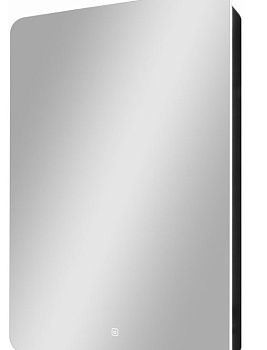 шкаф зеркальный с подсветкой eltoro black led 560х850 левый