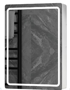 шкаф зеркальный с подсветкой race led 500х700