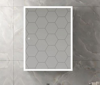 шкаф зеркальный с подсветкой reflex led 600х800