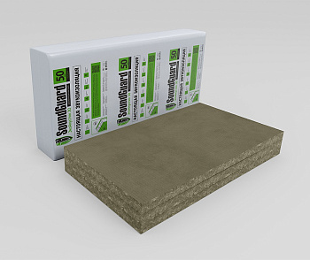 плита звукопоглощающая soundguard экоакустик 30 1200х600х50мм (2,88м2)(0,15м3)