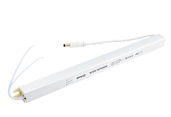 блок питания 24в, (ст), 72вт, импульсный, ip20, 170-264в, 3а, алюм., суперслим, сереб., 312*18*18мм, коннектор 2,1*5,5мм, 03-98