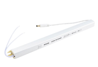 блок питания 24в, (ст), 72вт, импульсный, ip20, 170-264в, 3а, алюм., суперслим, сереб., 312*18*18мм, коннектор 2,1*5,5мм, 03-98