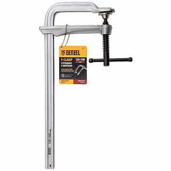 струбцина f-образная, 120x300мм, кованая // denzel