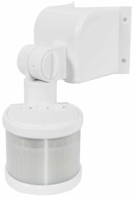 датчик движения настенный/угловой, dd-06, 270°, 10-420с, 12м, 1200вт, ip44, белый, 25828 5, duwi