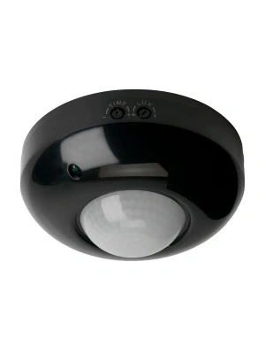 датчик движения и освещенности 1200w 6m 120°(гориз.) 360°(верт.) черный sen5/lx20b