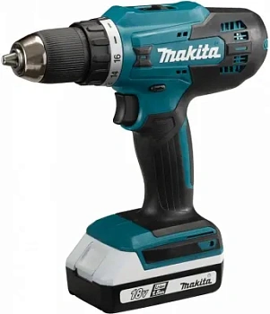 дрель-шуруповерт аккумуляторная makita df488d002, 18в, li-ion 2x1,5ач