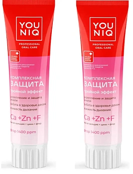 зубная паста youniq® комплексная защита, 100 гр