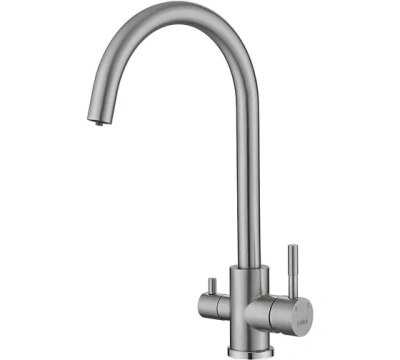 смеситель для кухни hb43828 однорычажный с каналом питьевой воды цвет хром