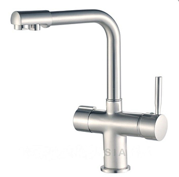 смеситель для кухни hb70088 однорычажный с каналом для питьевой воды цвет хром