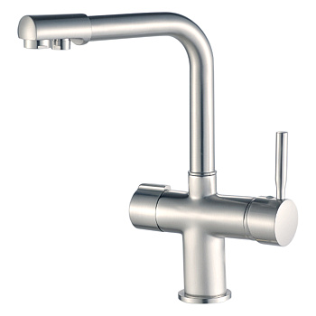 смеситель для кухни hb70088-5 однорычажный с каналом для питьевой воды цвет сталь