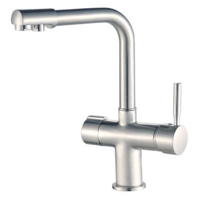 смеситель для кухни hb70088-5 однорычажный с каналом для питьевой воды цвет сталь