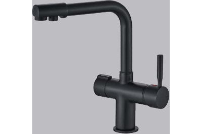 смеситель для кухни hb70088-7 однорычажный с каналом для питьевой воды цвет черный