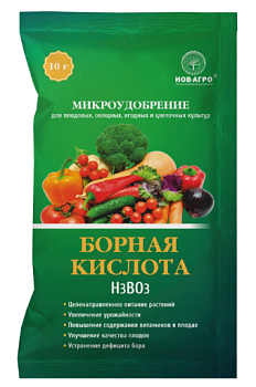борная кислота 10г 100 шт/уп нов-агро