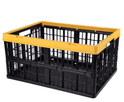 ящик складной бытпласт, 480 x 350 x 230 мм, желто-черный