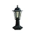 садово-парковый светильник напольный эра e27 max 60вт ip44 черный 4 гранный нту 04-60-001
