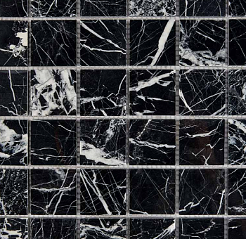 мозаика из мрамора pix252, чип 48x48 мм, сетка 305х305x6 мм (pixel)